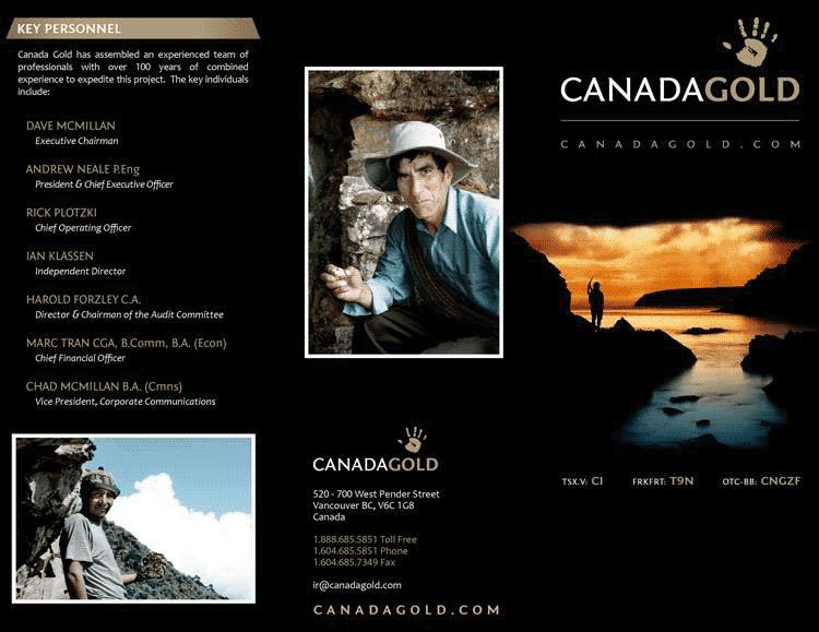 Canada Gold Ad Design