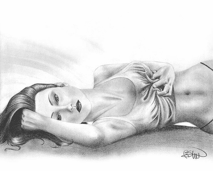Female Model Sketch Illustration
