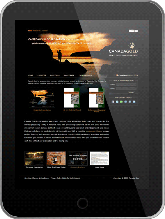 Canada Gold Website Design and Website Development