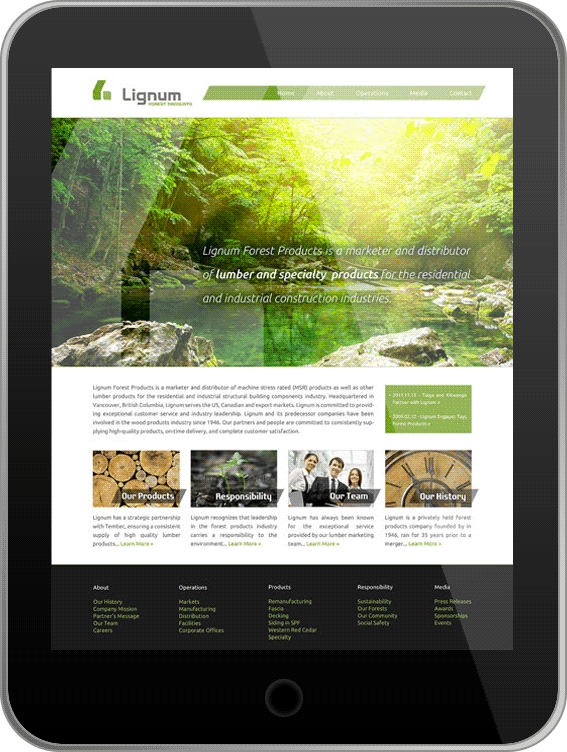 Lignum Website Design and Website Development