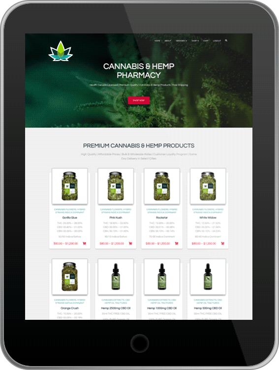 Marijuana BC Website Design and Website Development